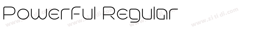 Powerful Regular字体转换